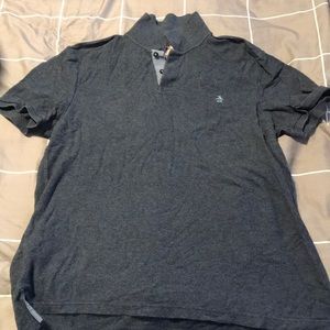 Original Penguin heathered gray/blue men’s polo.